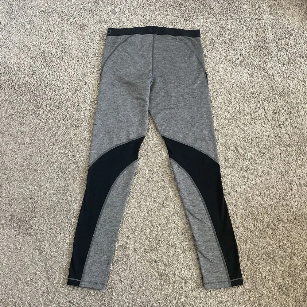 Nike Pro Girls Medium Leggings Gray And Black Large L